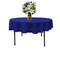 72-Inch Round Tablecloth 100% Polyester Poplin Wrinkle Resistant Durable Cover